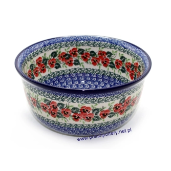 Miska sałatkowa 2L Ø21,5cm dek. 2538X Czerwone Bratki